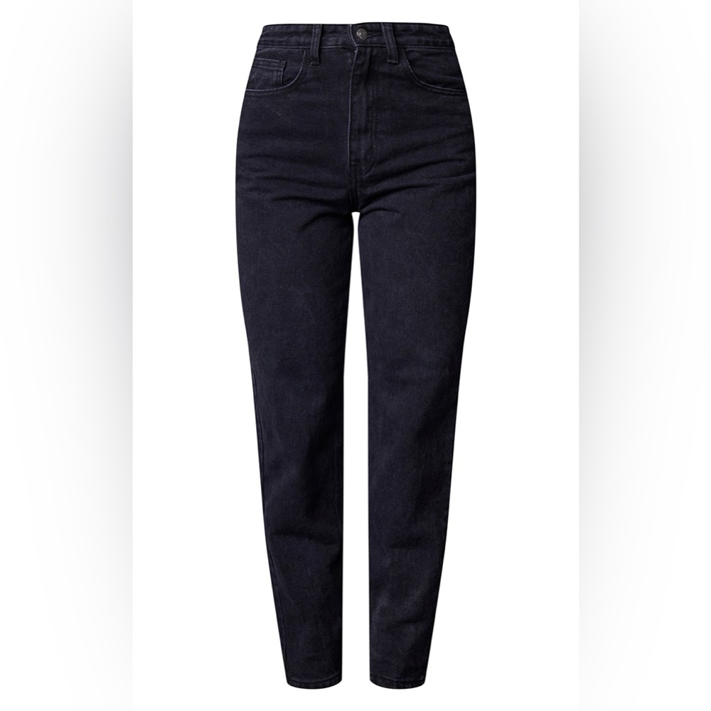 NWT PrettyLittleThing Washed Black Distressed Mom Jeans US Size 4 - Picture 6 of 16